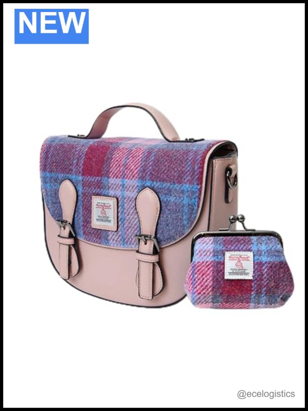 Harris Tweed Mini Satchel & Coin Purse Set
